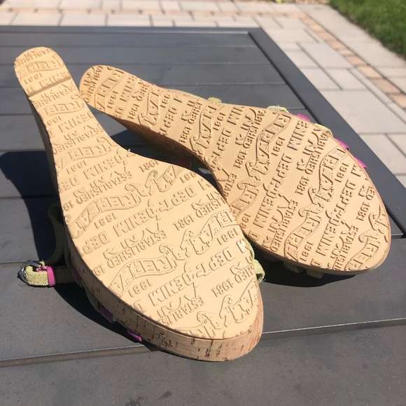 NWOT Replay Green and Purple Wedges - Picture 5 of 8